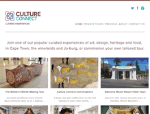 Tablet Screenshot of cultureconnectsa.com
